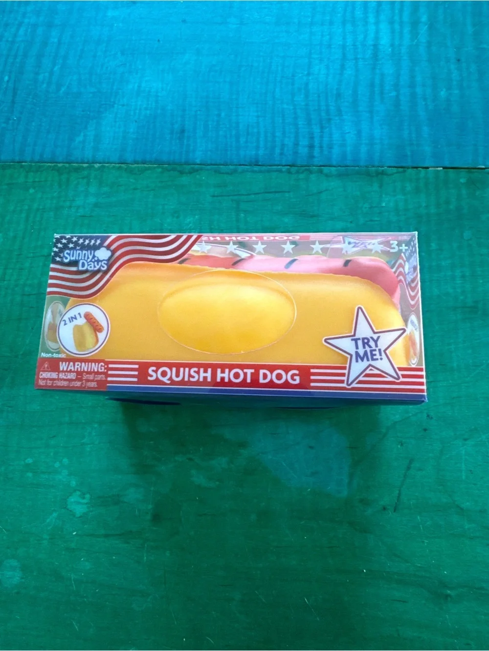 Squish Hot Dog Kids Learning Toy - Pink & Yellow